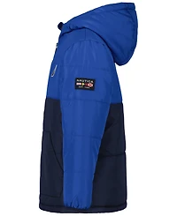 Nautica Boys 8-20 Colorblock Long Sleeves Puffer Jacket