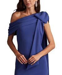 Tadashi Shoji Women's Cassia Bow-Shoulder Crepe Gown