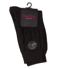 MeMoi Women's Neutral Twisted Knit Essential Boot Socks