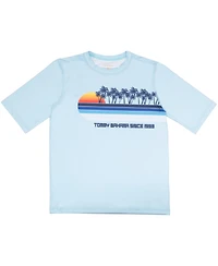 Tommy Bahama Little Boys Rash Guard and Swim Trunks 2-Piece Swimsuit Set