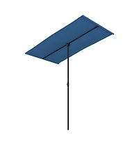 Garden Parasol Azure blue 100% polyester, aluminum Large