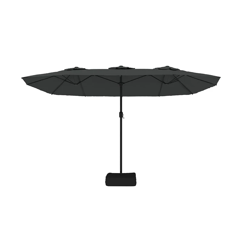 Garden Parasol Anthracite Polyester, Powder-Coated Iron