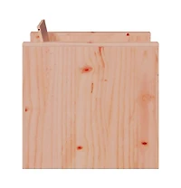 Garden Sofa Natural Wood Solid Douglas Fir Wood Single Durable