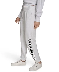 Calvin Klein Women's Performance Flocked Logo Jogger Sweatpants