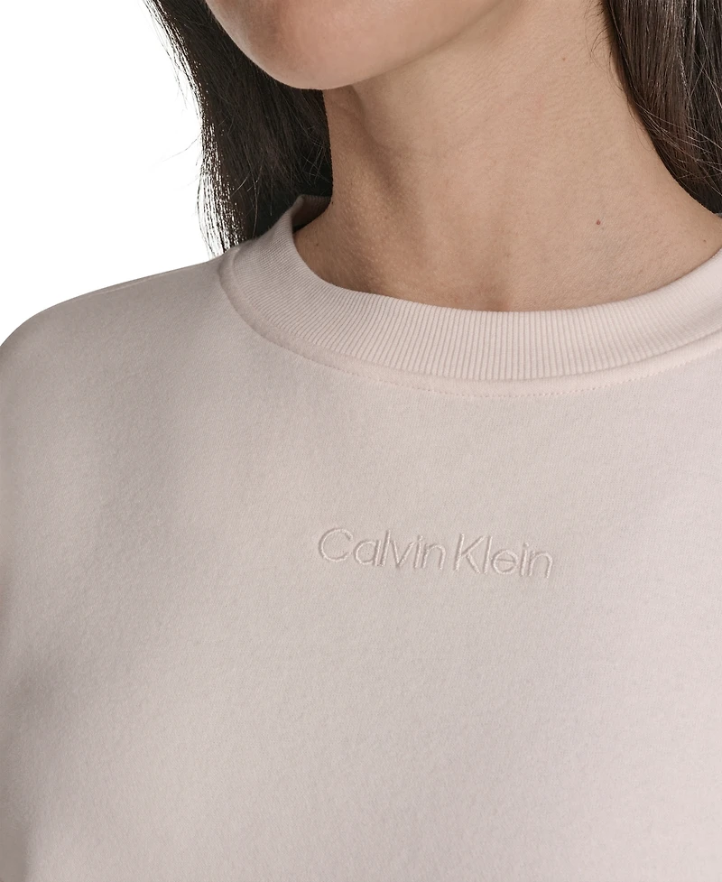 Calvin Klein Women's Performance Crew Neck Oversized Sweatshirt