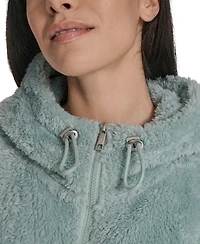 Calvin Klein Women's Performance Oversized Hooded Sherpa Jacket