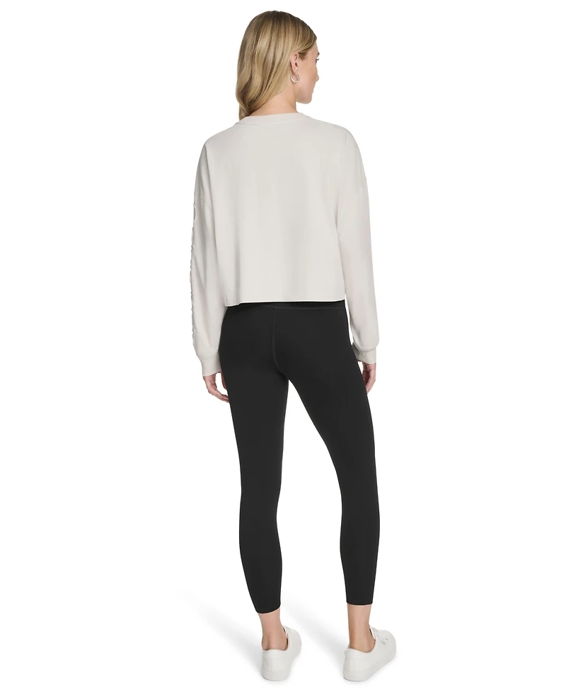 Calvin Klein Performance Women's Logo Cropped Long-Sleeve