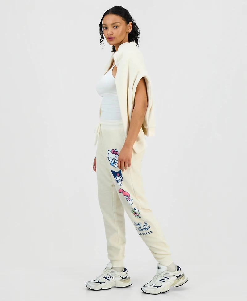 Love Tribe Juniors' Hello Kitty & Friends Woobie Jogger Pants