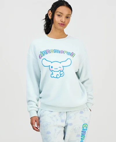 Love Tribe Women's Cinnamoroll Graphic Print Fleece Sweatshirt