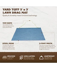 Yard Tuff 53HPDM Atv/Utv 5' x 3' Zinc & Steel Field Surface Leveling Drag Mat