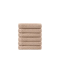 Madison Park Diagonal Ribbed Cotton 6-Pc. Washcloths Set