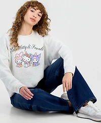 Grayson Threads, The Label Juniors' Hello Kitty & Friends Fleece Crewneck Sweatshirt