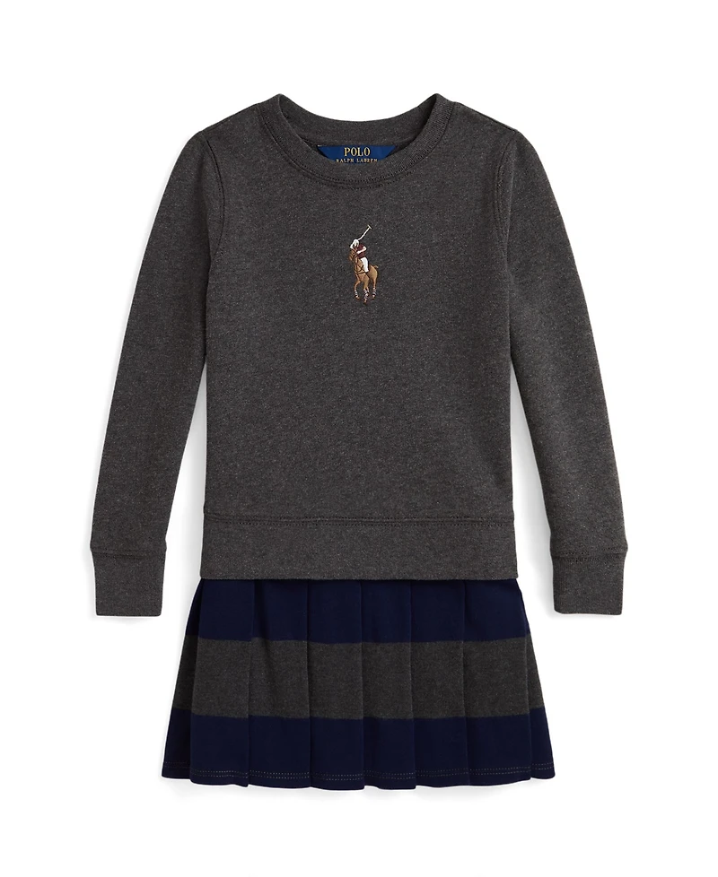 Polo Ralph Lauren Girls 2T-6X Big Pony Pull-on Sweatshirt Dress