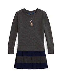 Polo Ralph Lauren Girls 2T-6X Big Pony Pull-on Sweatshirt Dress