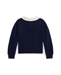 Polo Ralph Lauren Girls 2T-6X Collared Sweatshirt