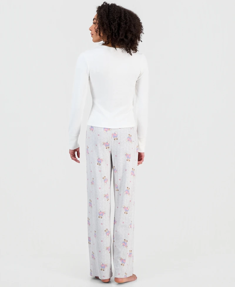 Hippie Rose Juniors' Printed Drawstring-Waist Pants