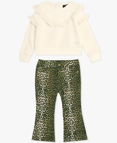 7 For All Mankind Baby Girls 2-Piece Top and Pants Set