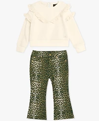 7 For All Mankind Baby Girls 2-Piece Top and Pants Set