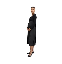 Ingrid + Isabel Maternity Mix Media Midi Dress