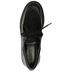 Schutz Women's Cia Oxford Lug Round Toe Loafers