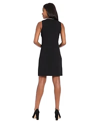 London Times Petite Sleeveless Sweater Dress