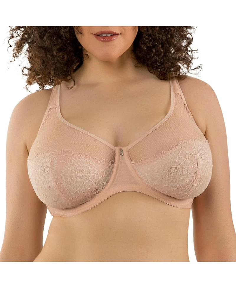 Parfait Women's Luxlacy Unlined Wired Bra, Cameo Rose