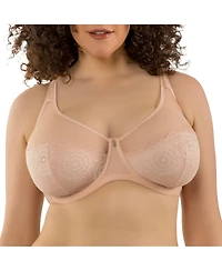 Parfait Women's Luxlacy Unlined Wired Bra, Cameo Rose