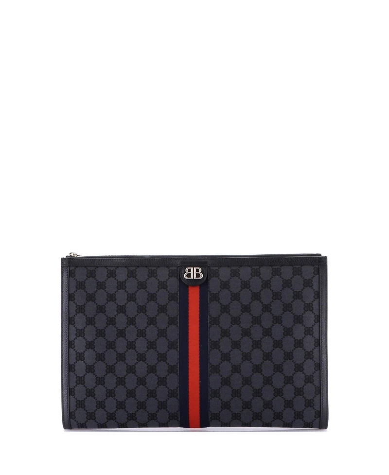 Pre-Owned Balenciaga x Gucci The Hacker Project Laptop Pouch Bb Canvas