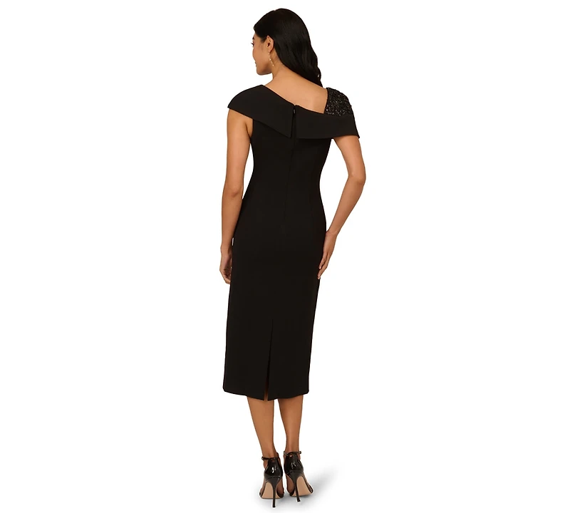 Adrianna Papell Women's Beaded Midi Dress