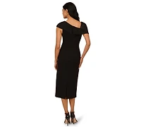 Adrianna Papell Women's Beaded Midi Dress