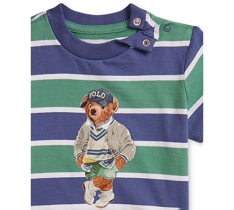Polo Ralph Lauren Baby Boys Bear Tee & Shorts Set