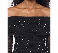 Alex & Sophia Women's Embellished Off-The-Shoulder Top
