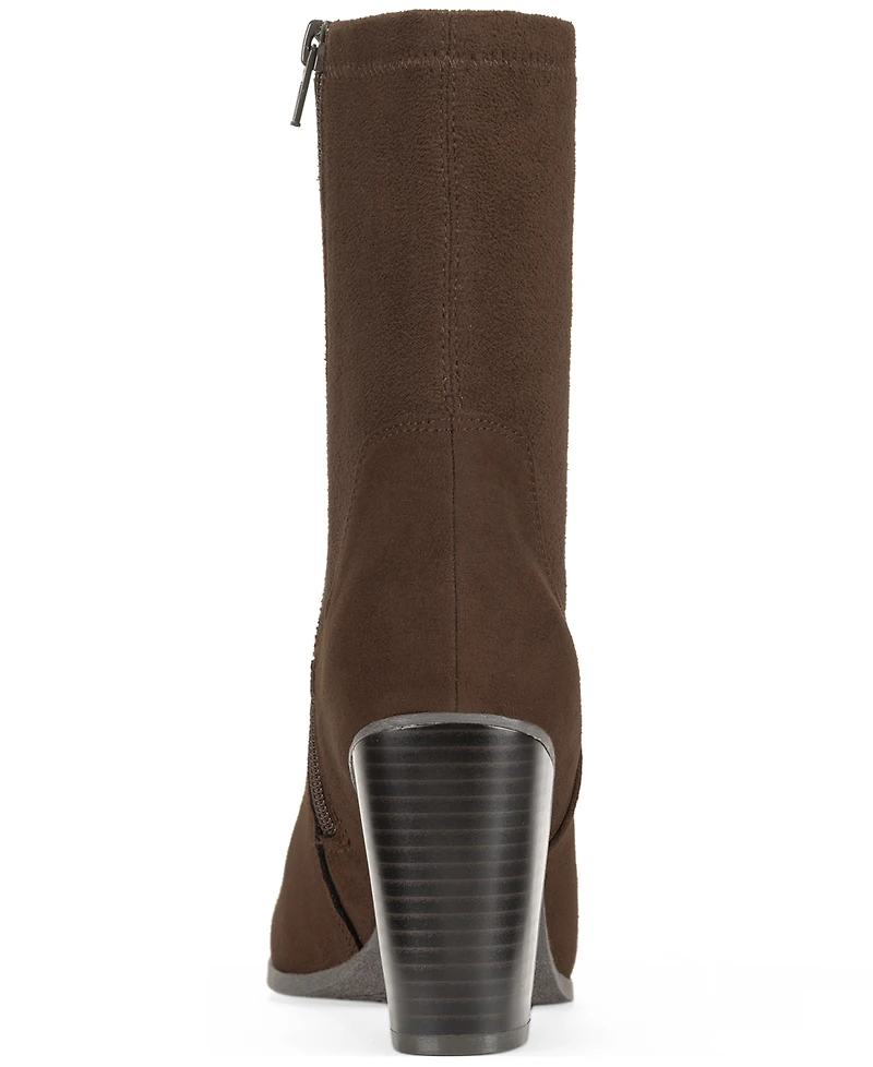 Style & Co Women's Anitaa Stretch Regular Calf Booties, Macy's Exclusive
