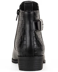 Style & Co Women's Claraa Buckle Detail Block Heel Booties, Macy's Exclusive
