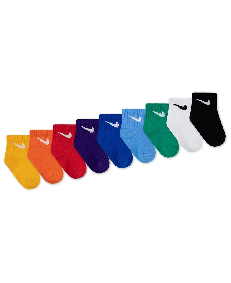 Nike Baby Girls and Boys 2T-4T 9-Pack Assorted Socks Gift Set