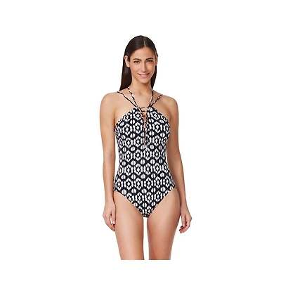 Profile by Gottex Women's Mantra Braided High Neck One Piece