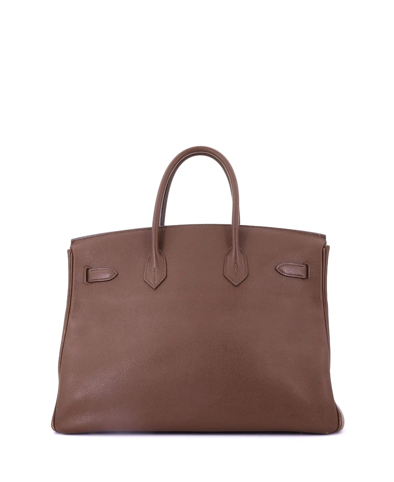 Pre-Owned Hermes Birkin 35 Handbag Brown Epsom with Gold Hardware