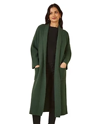 Yumi Knitted Maxi Cardigan With Pockets