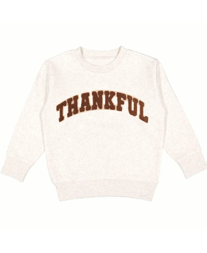 Sweet Wink Baby Boys Thankful Patch Varsity Thanksgiving Sweatshirt