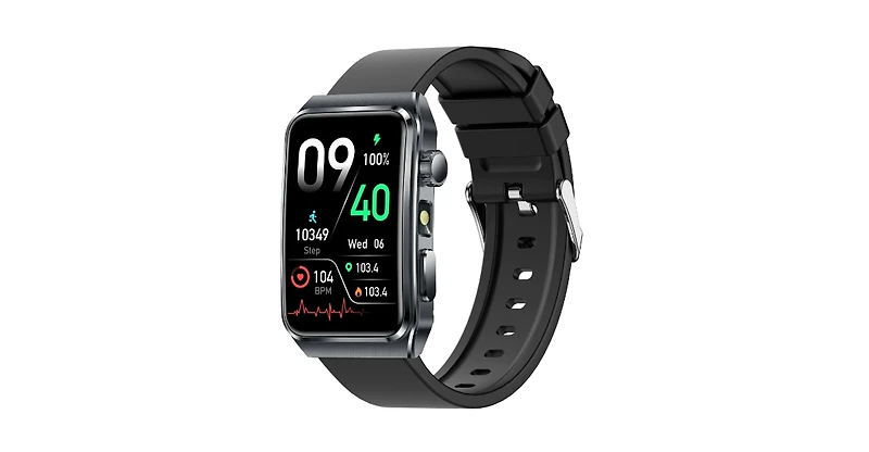 Ruxing Smart Advanced Outdoor Health Smart Bracelet with Flashlight and Continuous Monitoring -Pink