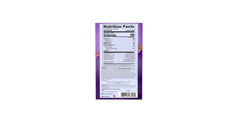 Now Foods Slender Sticks Active, Grape 12 sticks