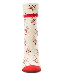 MeMoi Women's Vintage Floral Cotton Blend Ankle Socks