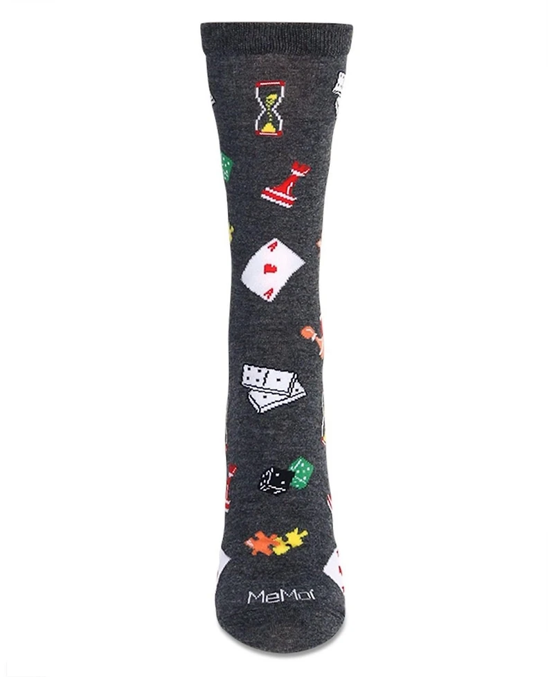 MeMoi Women's Games Crew Socks