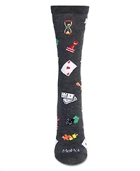 MeMoi Women's Games Crew Socks