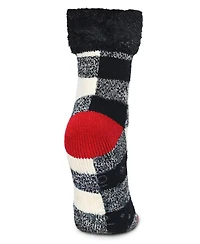 MeMoiWomen's Buffalo Check Plush Cabin Socks