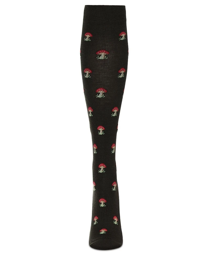 MeMoi Women's Mushrooms 8-15 Mmhg Graduated Compression Socks