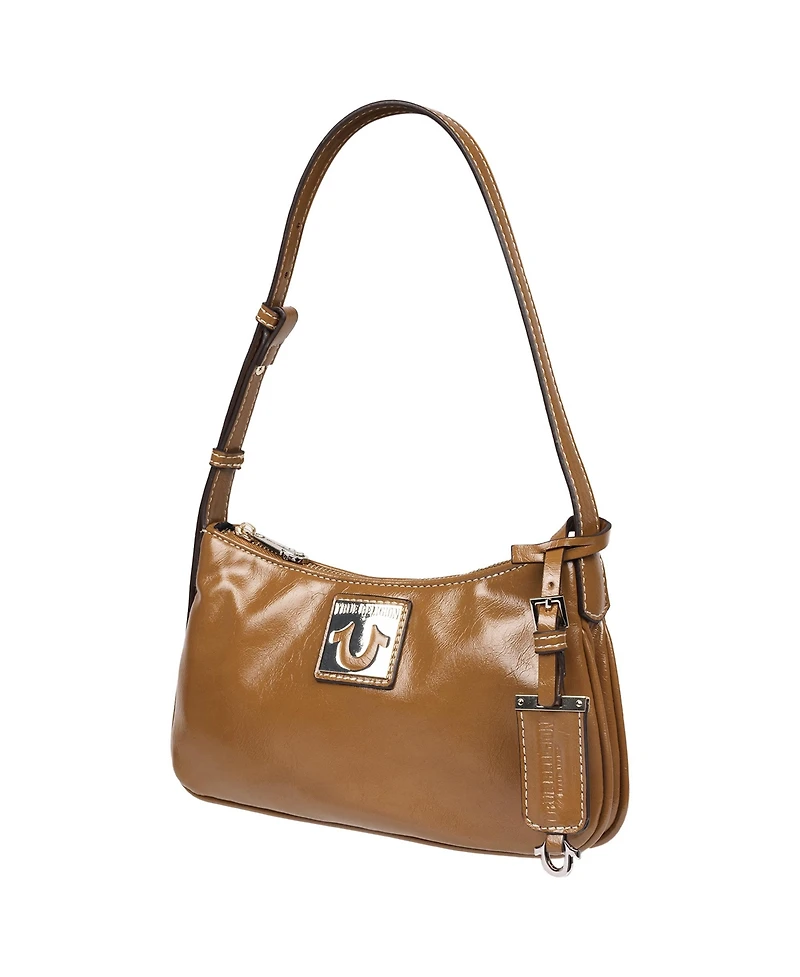 True Religion Crinkle Finish Shoulder Bag