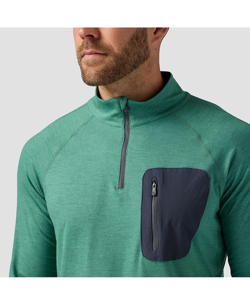 Backcountry Men's Destination 1/4-Zip Top Performance Shirts Long Sleeve