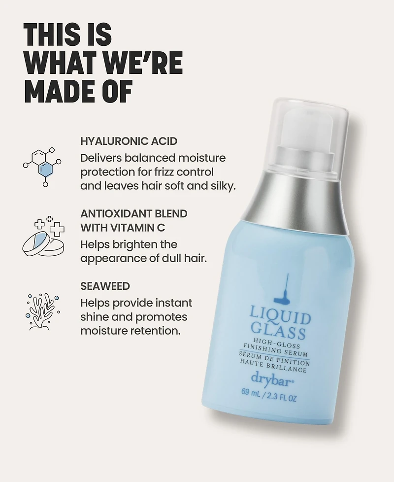 Drybar Liquid Glass High-Gloss Finishing Serum, 2.3 oz.