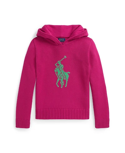 Polo Ralph Lauren Girls 7-16 Big Pony Hooded Sweatshirt